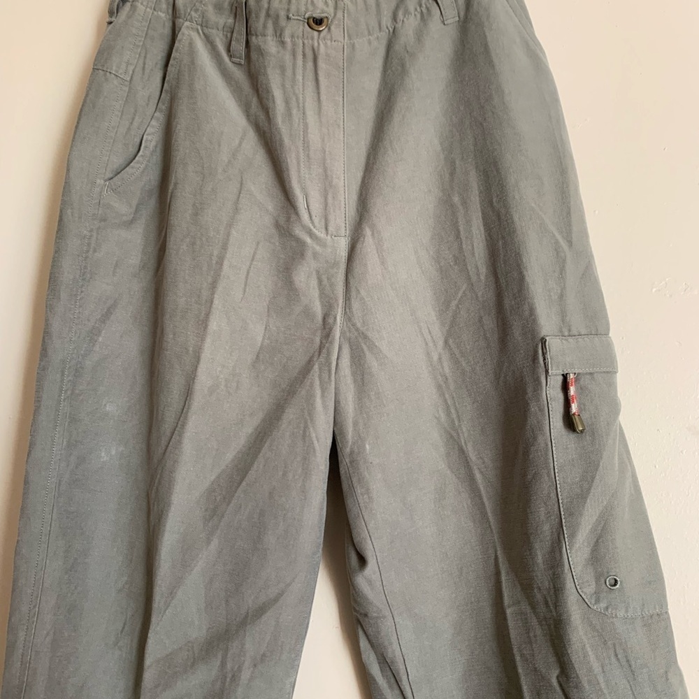 Woolrich Pants Cargo Bottoms Women Size 6 Green Cotton Casual Clothing - Picture 2 of 4